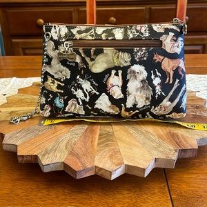 Sydney Love dog print wristlet bag